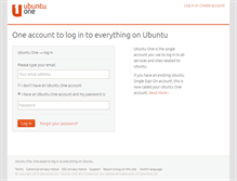 Tablet Screenshot of login.launchpad.net