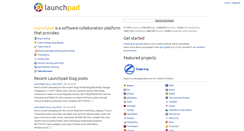 Desktop Screenshot of launchpad.net