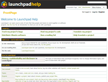 Tablet Screenshot of help.launchpad.net